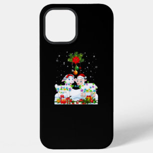 Coque iPhone 12 Pro Max Arbre de Noël Mouton Drôle Cadeau d'animal de No