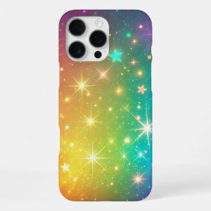 Coque iPhone 16 Pro Max Arc-en-ciel étoilé coloré espace