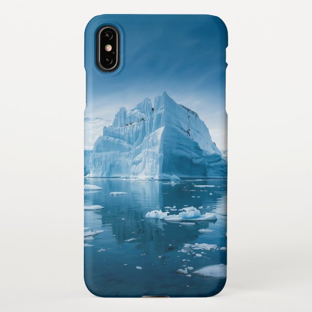 Coque iPhone Arctic Iceberg - Boîtier de téléphone imperméable (Dos)