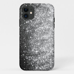 Coque iphone argenté d'étincelle de parties