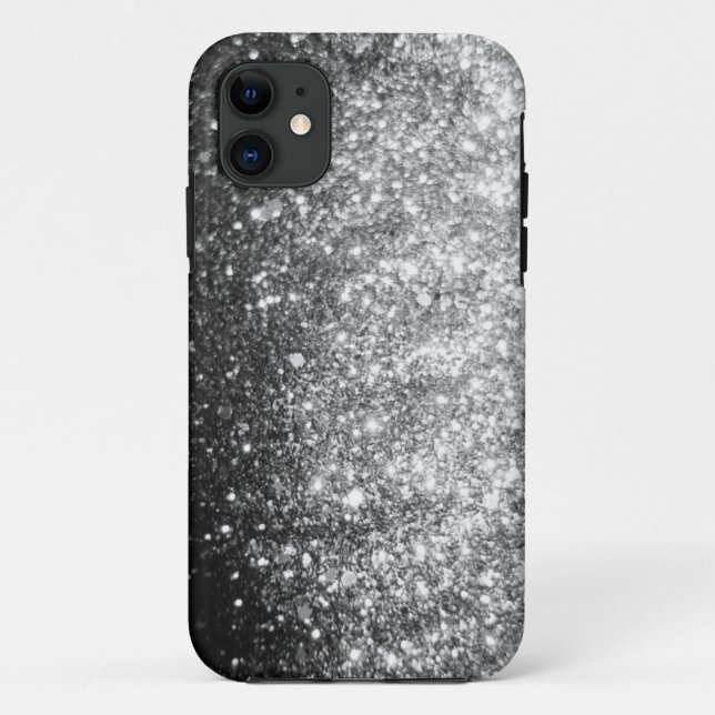 Coque iphone argenté d'étincelle de parties (Dos)
