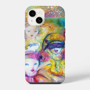 COQUE POUR iPhone 14 ARLEQUIN PIERROT ET COLOMBINE