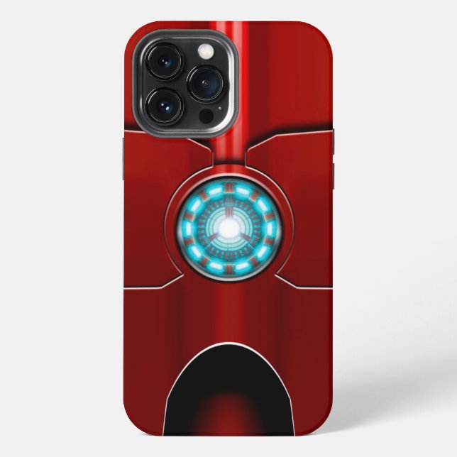 Coque iPhone Armure Rouge Réacteur à Arc  (Verso)