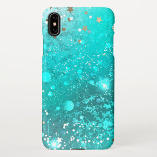 Coque iPhone XS Max Arrière - plan à huile Turquoise de la menthe