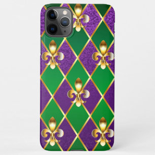 Coque iPhone 11Pro Max Arrière - plan de bijoux Mardi Gras
