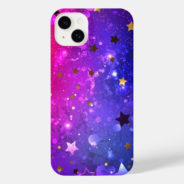 Coque iPhone Arrière - plan rose brillant (Verso)