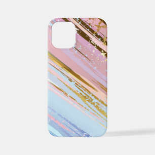 Coque iPhone 12 Mini Arrière - plan rose texturé