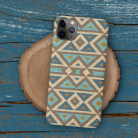 Art amérindien turquoise orange marron sarcelle