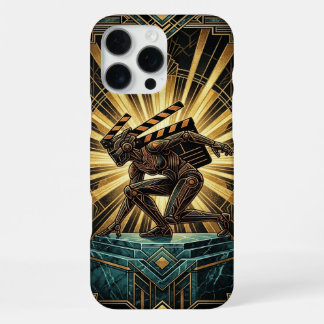 Coque iPhone 16 Pro Max Art Deco Retro Sci-Fi iPhone 16 Pro Max Case