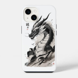 Coque Pour iPhone 14 Art du dragon chinois   Illustration de bête mythi