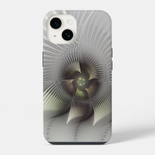 Coque Pour iPhone 14 Art fractal forme 3D abstraite moderne