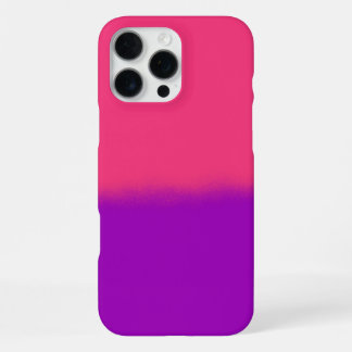 Coque iPhone 16 Pro Max Art Ombré Rose et Violet