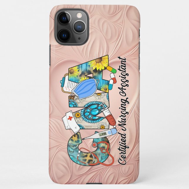 Coque iPhone Assistant en soins infirmiers certifié de l'AIIC (Dos)