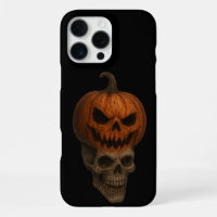 Autocollant de crâne Citrouille d'Halloween réalis
