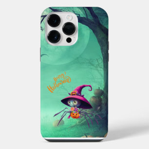 Coque Pour Pour iPhone 14 Pro Max Automne/automne/araignée/sorcière/halloween