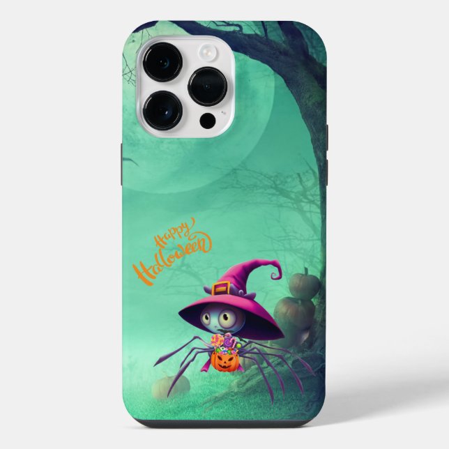 Coque iPhone Automne/automne/araignée/sorcière/halloween (Verso)
