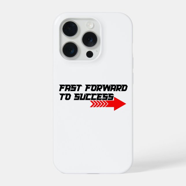 Coque iPhone Avance Rapide – Conception de citation de motivati (Verso)