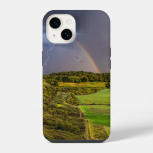 Coque Pour iPhone 14 Avancer De La Tempête De Manière Peintique