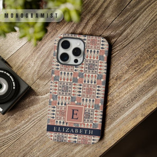 Aztec à carreaux personnalisable beige rose rouge