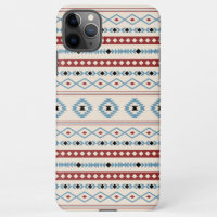 Aztec Blue Red Black Cream Mixte Motifs Motif