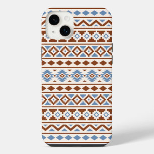 Aztec Essence Motif II Crème bleu rouille