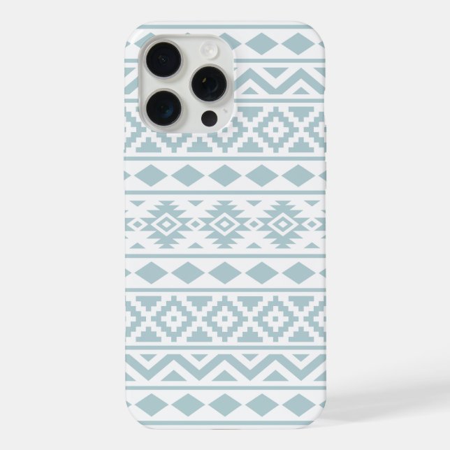 Coque iPhone Aztec Essence Ptn III Canard Bleu oeuf Blanc (Verso)