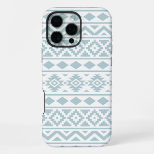 Coque iPhone 16 Pro Max Aztec Essence Ptn III Canard Bleu oeuf Blanc