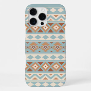 Coque iPhone 16 Pro Max Aztec Essence Ptn IIIb Blue Cream Terracottas