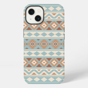 Etui iPhone 13 Aztec Essence Ptn IIIb Blue Cream Terracottas