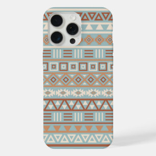 Aztec Influence Motif Crème Bleue Terracottas