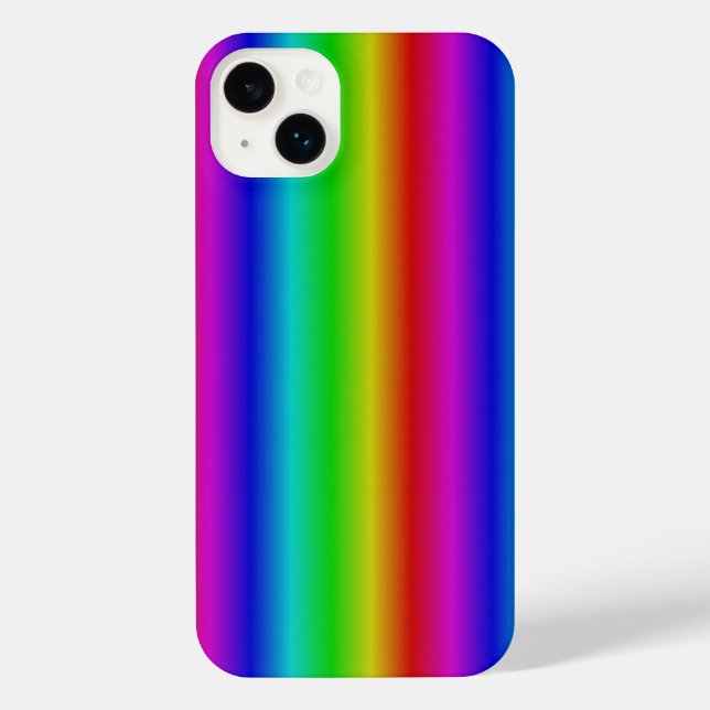 Coque iPhone Bandes arc-en-ciel - Motif (Verso)