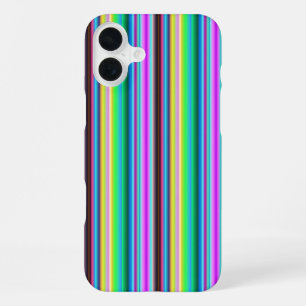 Coque iPhone 16 Plus Bandes Arc-en-ciel - Motif
