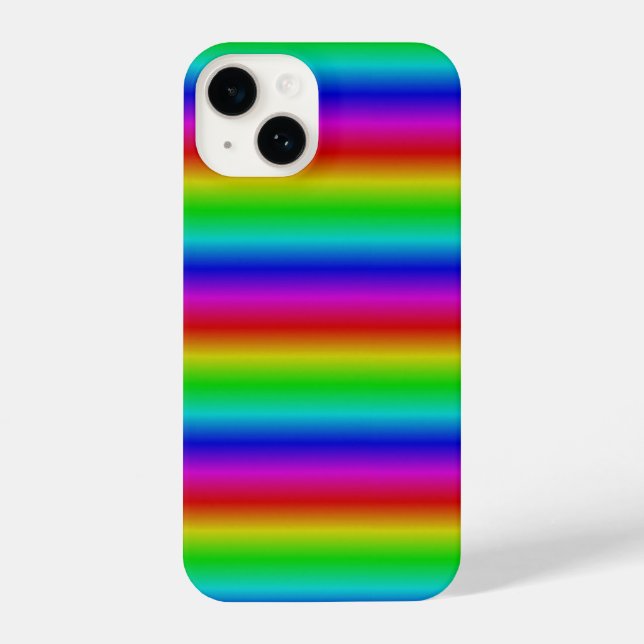 Coque iPhone Bandes arc-en-ciel - Motif (Verso)