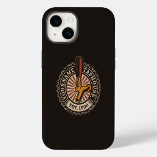 Coque Pour iPhone 14 Bar à bière artisanale personnalisé NOM Brasserie