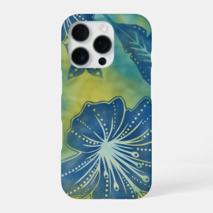 Coque iPhone 16 Pro Batik Fleur de Bali Tropical 