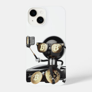 Coque Pour iPhone 14  Bean and a Selfie by the Car, Bitcoin, by Natasha