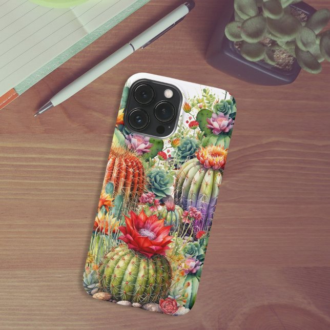 Coque iPhone Beau Cactus Flower (Créateur téléchargé)