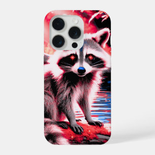 Beau couteau Raccoon Rouge Sparkle Eyes Woods