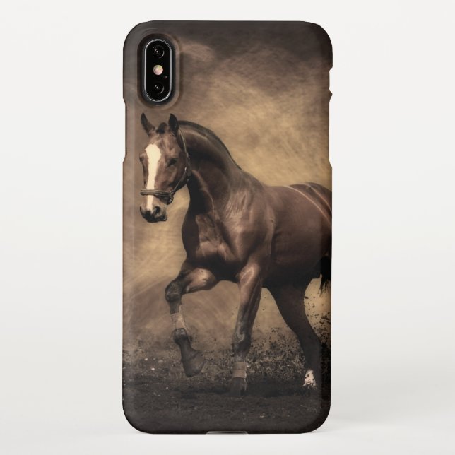 Coque iPhone Beautiful horse throw pillow (Dos)