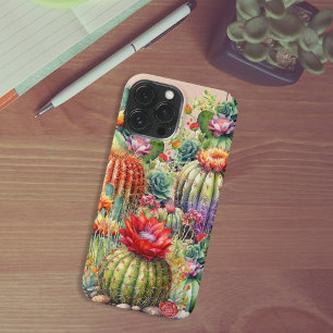 Etui iPhone 13 Pro Max Beaux Cactus Fleuris