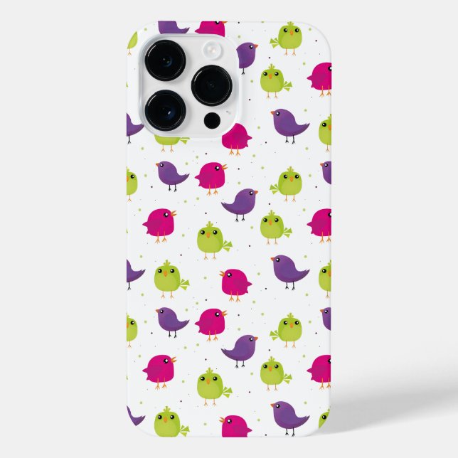 Coque iPhone Beaux oiseaux colorés (Verso)