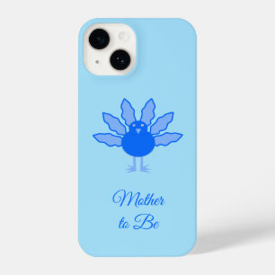 Coque Pour iPhone 14 Bébé bleu mignon Garçon Thanksgiving Turquie Maman