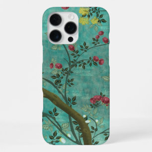 Coque iPhone 16 Pro Max Belle vintage fleur d'antiquités papillons