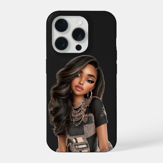 Coque iPhone Black Chain Editorial Phone Case (Verso)