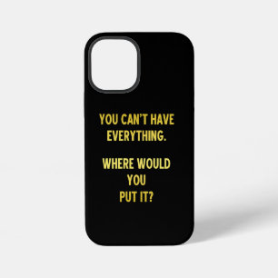 Coque iPhone 12 Mini Blague drôle sur le stockage compulsif