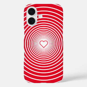 Coque iphone blanc et rouge avec coeur Choisir les