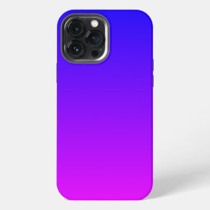 Etui iPhone 13 Pro Max Bleu à Magenta Ombre Clair