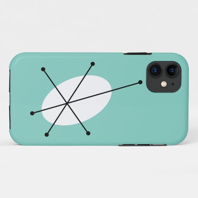 Coque iphone Bleu Dazzle (Dos (Horizontal))