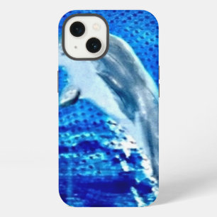 Etui iPhone 13 Bleu des dauphins de mer