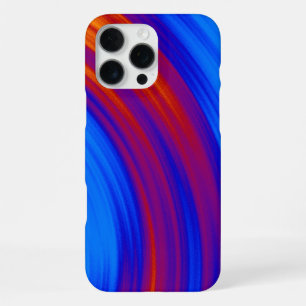 Coque iPhone 16 Pro Max Bleu néon orange jaune rouge